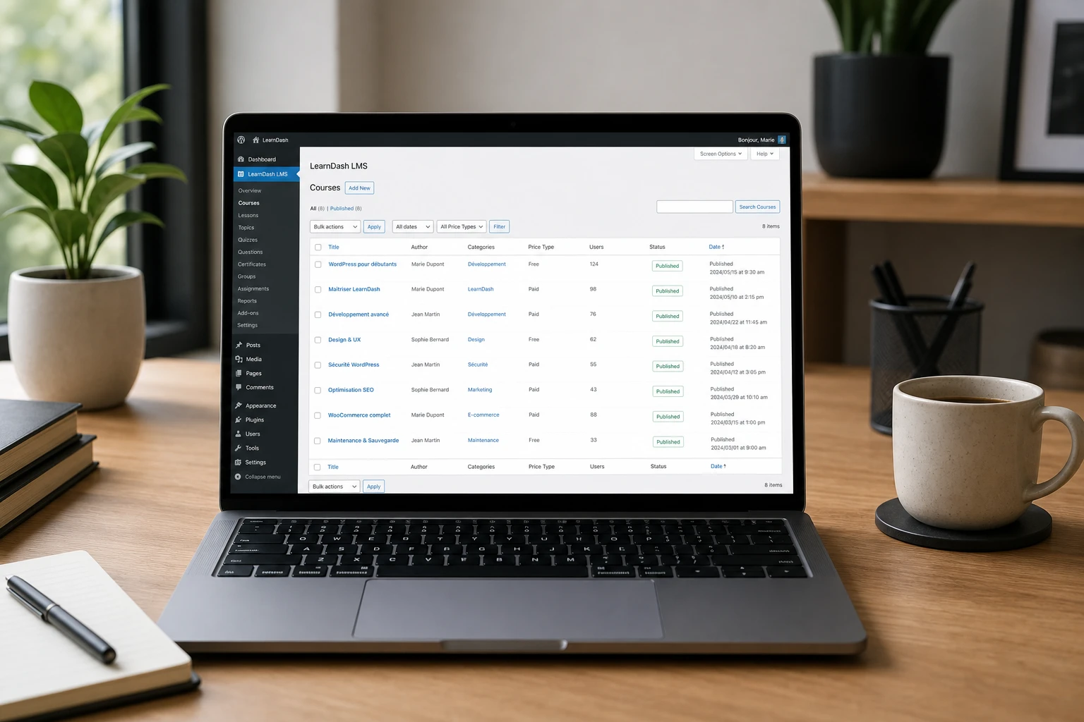 LearnDash : quelle longueur de contenu pour chaque page ?